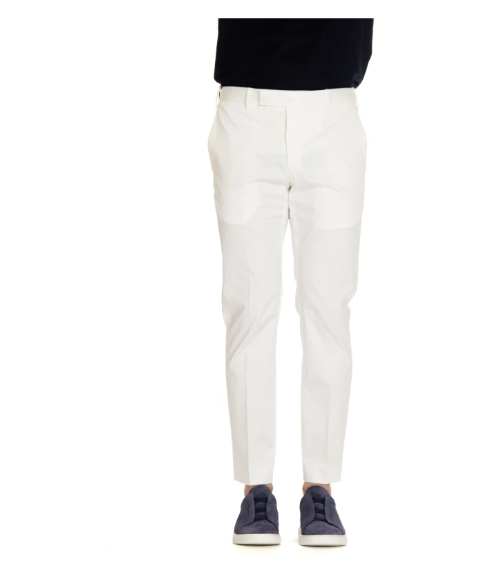 Узкие брюки из твила стрейч Pt Torino, белый
Узкие брюки из твила стрейч Pt Torino, белый