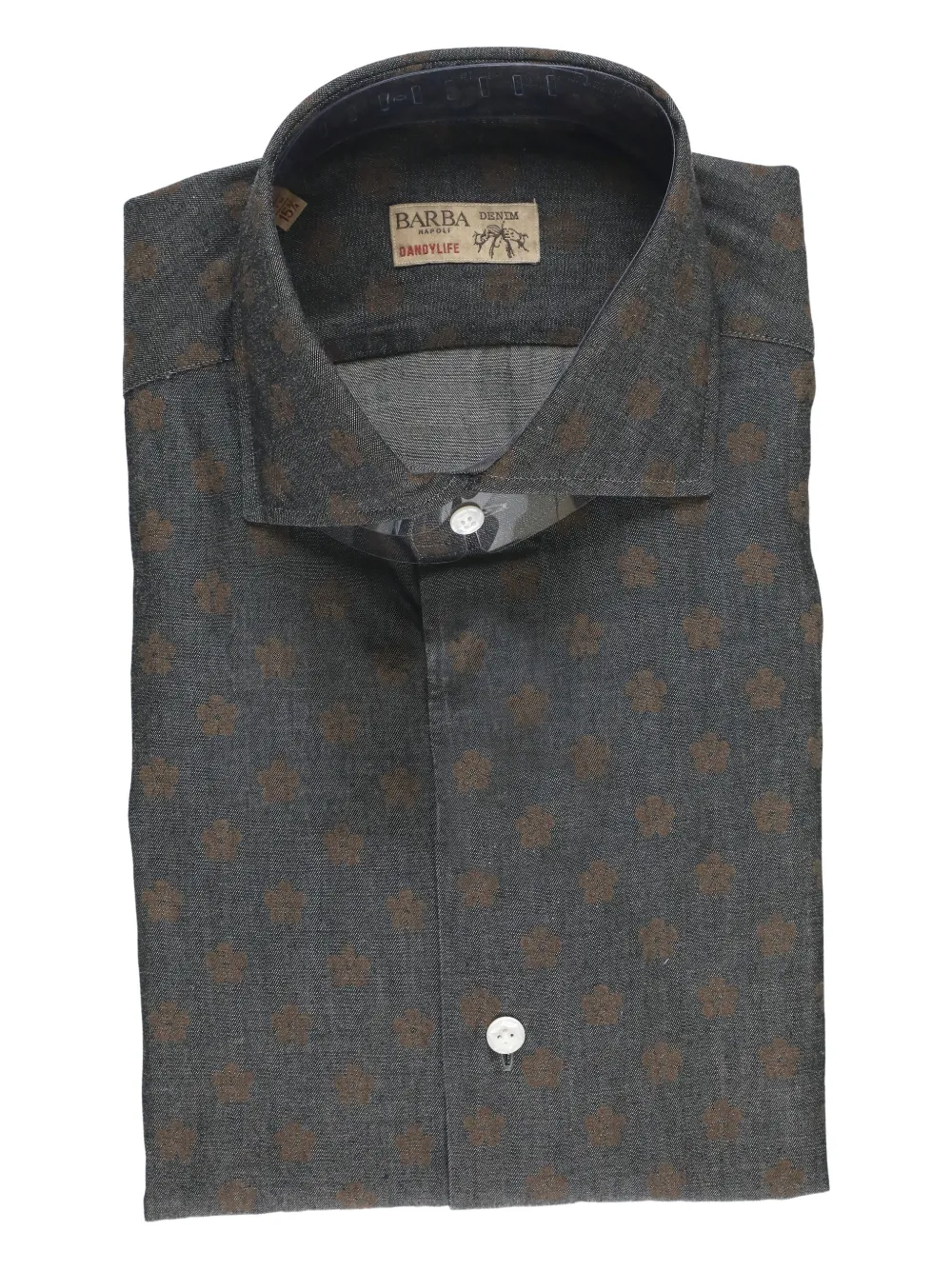 Рубашка с цветочным принтом Barba, серый
Рубашка с цветочным принтом Barba, серый