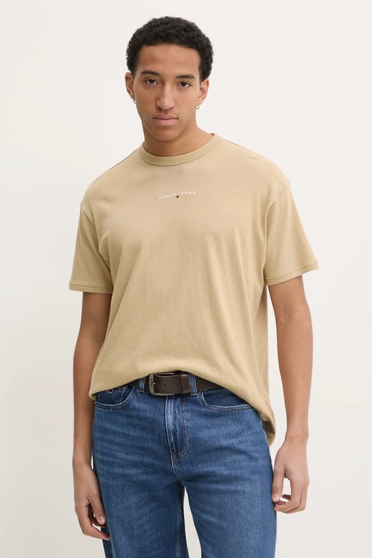 Хлопковая футболка Tommy Jeans, бежевый
Хлопковая футболка Tommy Jeans, бежевый