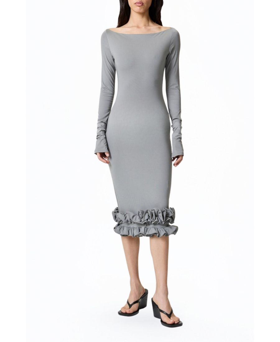 Женское трикотажное макси-платье с оборками NOCTURNE, Dark beige
Женское трикотажное макси-платье с оборками NOCTURNE, Dark beige