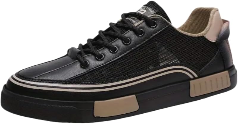 Мужские кроссовки для скейтборда с полосатым цветным блоком - дышащие кроссовки на шнуровке для прогулок на улице, уличных прогулок и пробежек Hoalox
Мужские кроссовки для скейтборда с полосатым цветным блоком - дышащие кроссовки на шнуровке для прогулок на улице, уличных прогулок и пробежек Hoalox