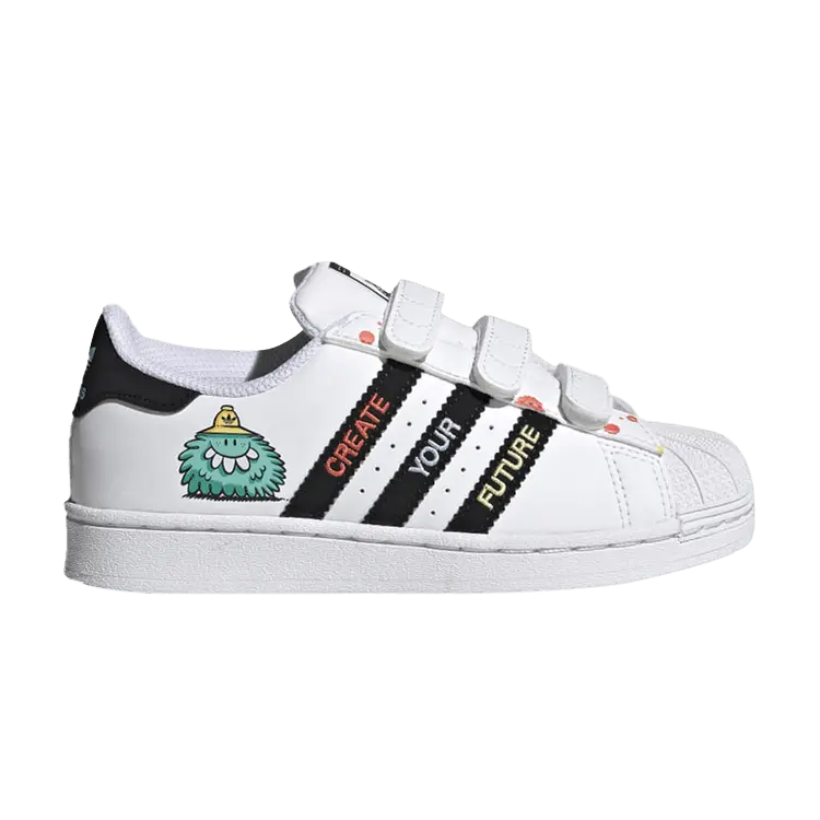 Кроссовки adidas Kevin Lyons x Superstar J 'Create Your Future', белый
Кроссовки adidas Kevin Lyons x Superstar J 'Create Your Future', белый