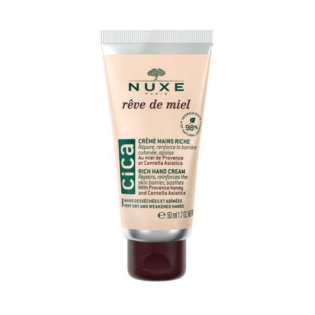 Reve de miel cica насыщенный крем для рук Nuxe, 50 мл
Reve de miel cica насыщенный крем для рук Nuxe, 50 мл