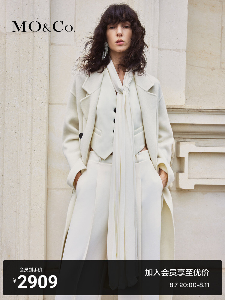 Двустороннее шерстяное пальто Moco зимнее с поясом, розовый
Двустороннее шерстяное пальто Moco зимнее с поясом, розовый