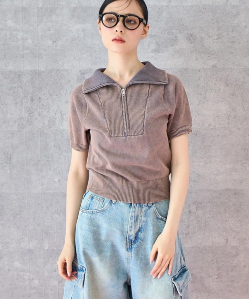 Футболка с коротким рукавом и застежкой-молнией, пигментного цвета ANAP, серый
Футболка с коротким рукавом и застежкой-молнией, пигментного цвета ANAP, серый