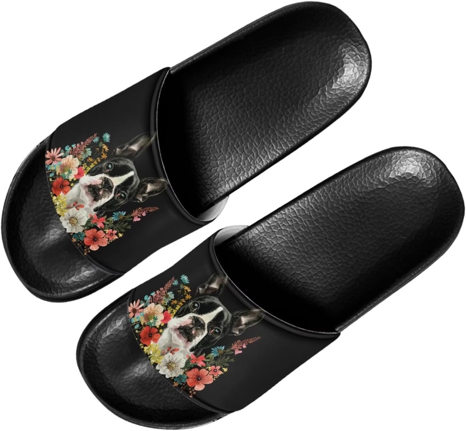 Мужские и женские слайд-сандалии Forchrinse с ярким тай-дай рисунком бабочки, легкие тапочки с открытым носком для комфорта, для дома и улицы, Boston Terrier and Blossom
Мужские и женские слайд-сандалии Forchrinse с ярким тай-дай рисунком бабочки, легкие тапочки с открытым носком для комфорта, для дома и улицы, Boston Terrier and Blossom