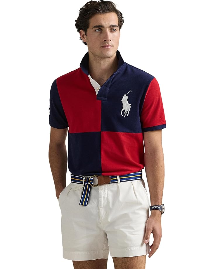 Поло Polo Ralph Lauren Custom Slim Fit Big Pony Mesh Polo Shirt, цвет Red/Newport Navy
Поло Polo Ralph Lauren Custom Slim Fit Big Pony Mesh Polo Shirt, цвет Red/Newport Navy