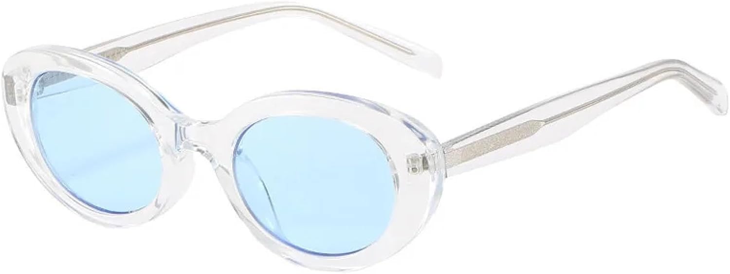 Солнцезащитные очки с защитой от УФ-излучения UV400 | Маленькие овальные, конфетные цвета, «кошачий глаз» | Для женщин и мужчин, для занятий спортом на открытом воздухе и вождения DSVIGF, Clear-blue
Солнцезащитные очки с защитой от УФ-излучения UV400 | Маленькие овальные, конфетные цвета, «кошачий глаз» | Для женщин и мужчин, для занятий спортом на открытом воздухе и вождения DSVIGF, Clear-blue