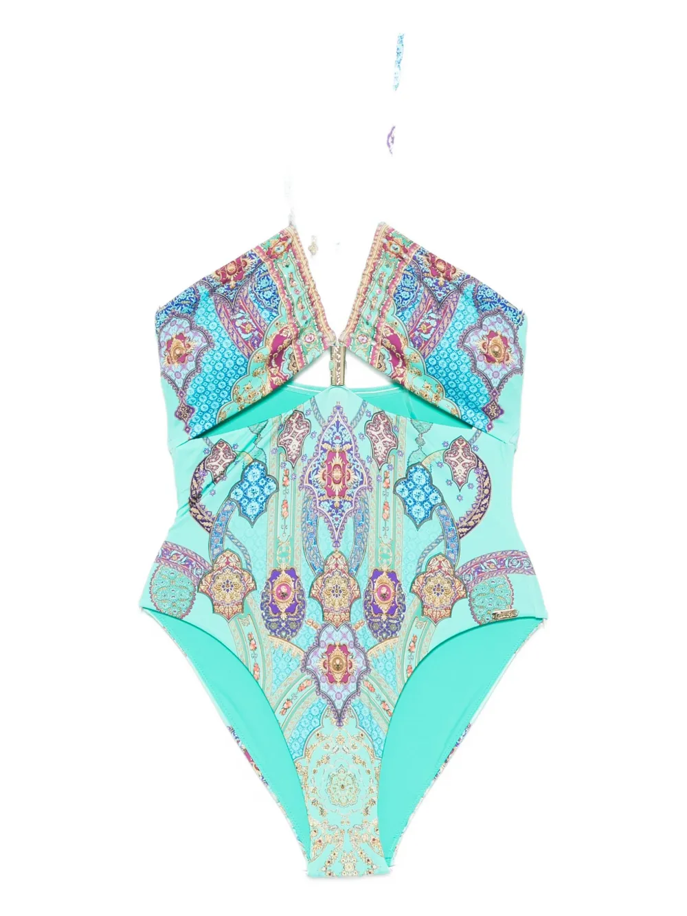 Слитный купальник с воротником-халтер The Concubines Corridor Camilla, синий
Слитный купальник с воротником-халтер The Concubines Corridor Camilla, синий