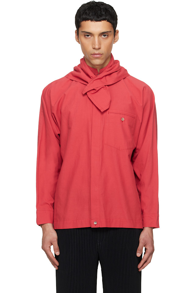 Рубашка Streamline Homme Plissé Issey Miyake, красный
Рубашка Streamline Homme Plissé Issey Miyake, красный