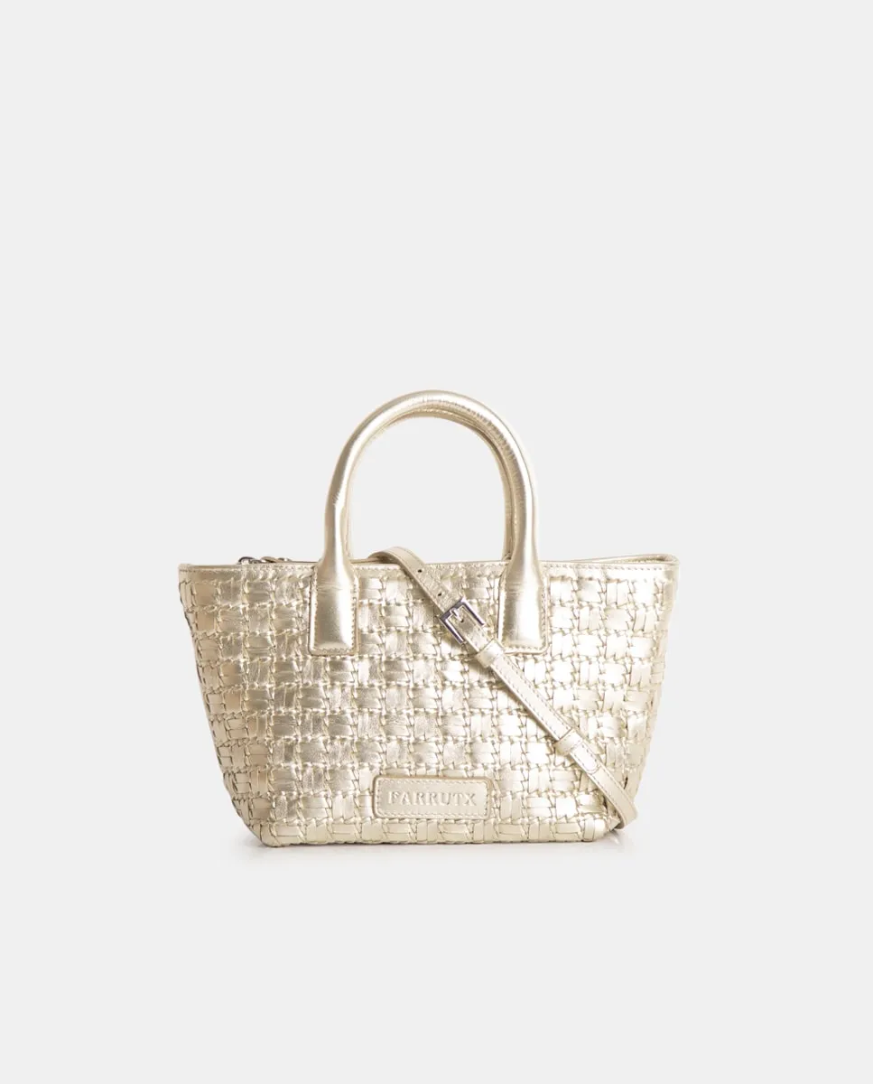 Сумка ручной работы из плетеной кожи наппа FM5 Farrutx, золотой
Сумка ручной работы из плетеной кожи наппа FM5 Farrutx, золотой