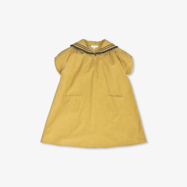 Хлопковое мини-платье Laila с вышитым воротником 3-12 лет Caramel, зеленый 
Хлопковое мини-платье Laila с вышитым воротником 3-12 лет Caramel, зеленый