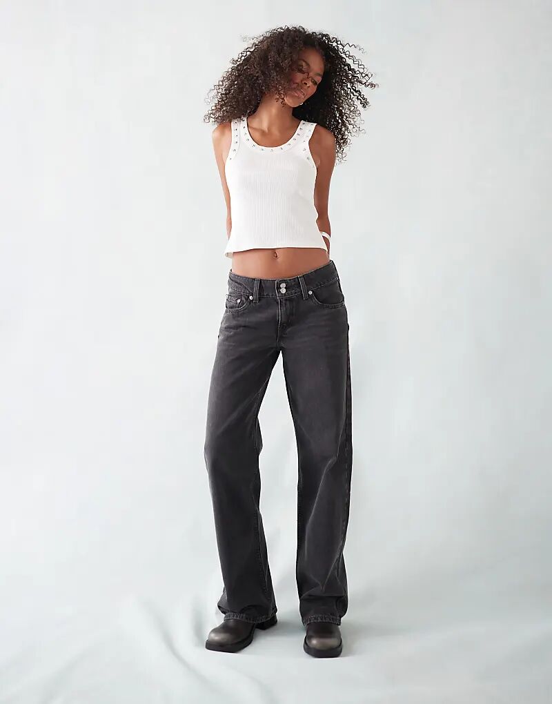 Джинсы Levi's superlow свободного кроя черного цвета
Джинсы Levi's superlow свободного кроя черного цвета