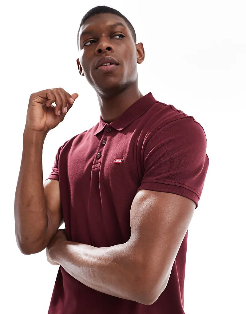 Рубашка-поло Levi's с логотипом «летучая мышь» цвета бордо
Рубашка-поло Levi's с логотипом «летучая мышь» цвета бордо