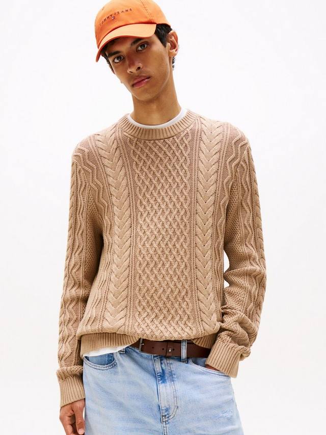 Томми Джинс свитер с кабельной вязкой и бейджем Tommy Tommy Hilfiger, Coastal Taupe Tonal
Томми Джинс свитер с кабельной вязкой и бейджем Tommy Tommy Hilfiger, Coastal Taupe Tonal