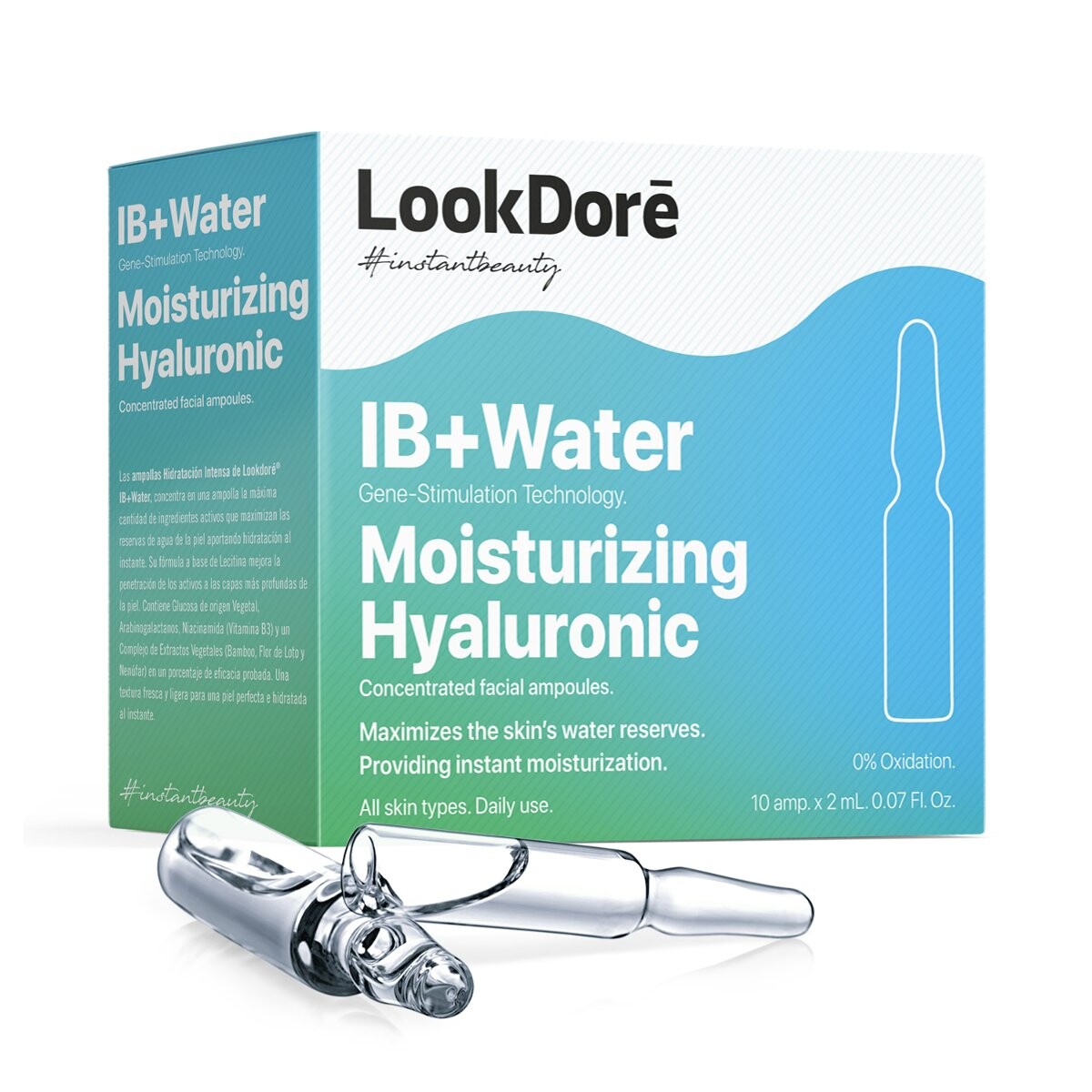 LookDoré IB+Water Hidrante Hialurónico увлажняющие ампулы, 10 x 2 мл
LookDoré IB+Water Hidrante Hialurónico увлажняющие ампулы, 10 x 2 мл