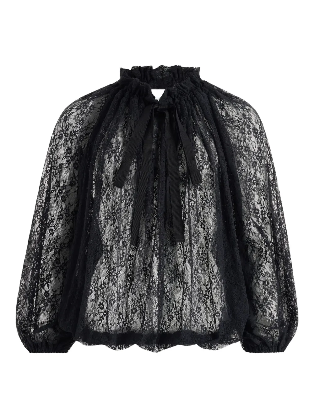 Кружевной топ с кулиской Patou, черный
Кружевной топ с кулиской Patou, черный