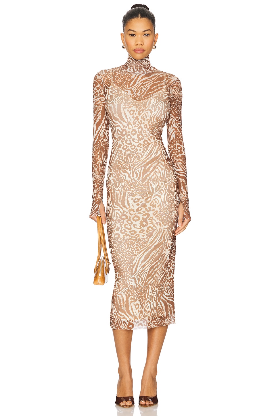 Платье Shailene Afrm, taupe animal
Платье Shailene Afrm, taupe animal