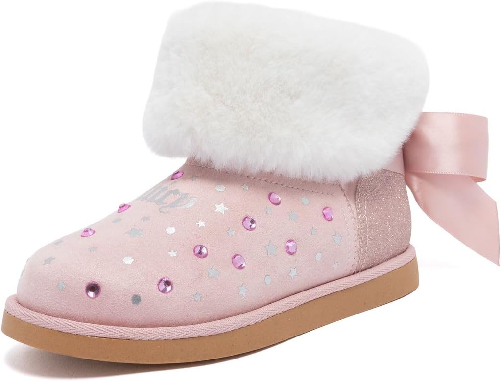 Детские зимние сапоги Juicy Couture для девочек - уютные модные ботильоны с искусственным мехом, звездочками из страз, комфортной стелькой с эффектом памяти и бантом, Blush
Детские зимние сапоги Juicy Couture для девочек - уютные модные ботильоны с искусственным мехом, звездочками из страз, комфортной стелькой с эффектом памяти и бантом, Blush
