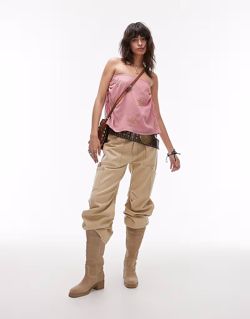 Джинсы Lioness Miami с низкой посадкой и карманами, широкие, цвета экрю
Джинсы Lioness Miami с низкой посадкой и карманами, широкие, цвета экрю