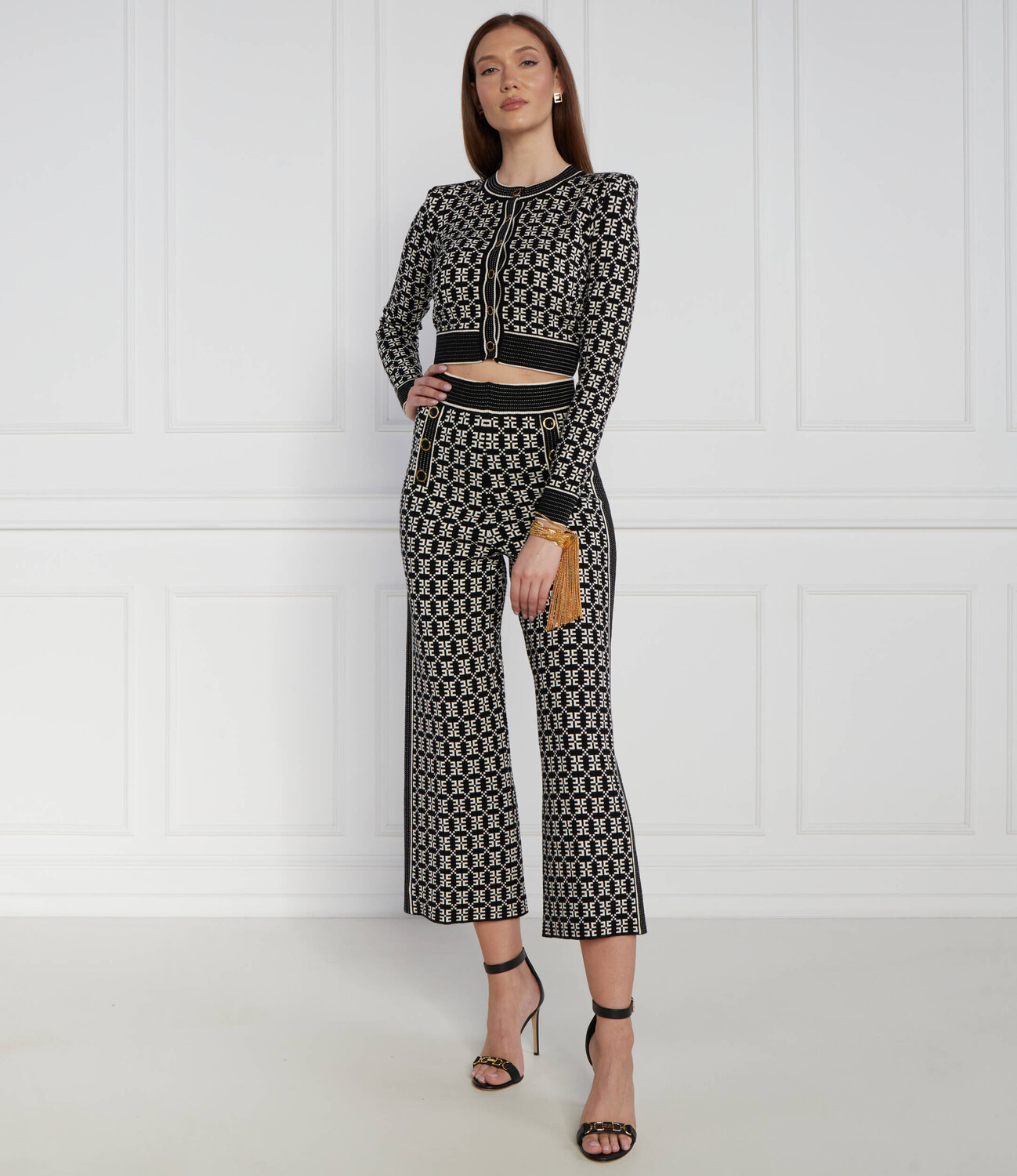 Брюки Elisabetta Franchi Regular Fit, черный 
Брюки Elisabetta Franchi Regular Fit, черный