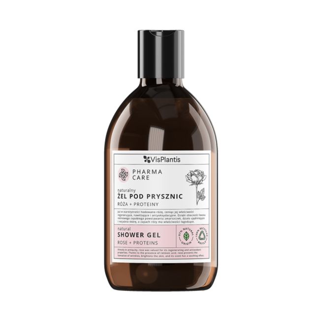 Pharma care натуральный гель для душа с розой и протеинами Vis Plantis, 500 мл
Pharma care натуральный гель для душа с розой и протеинами Vis Plantis, 500 мл