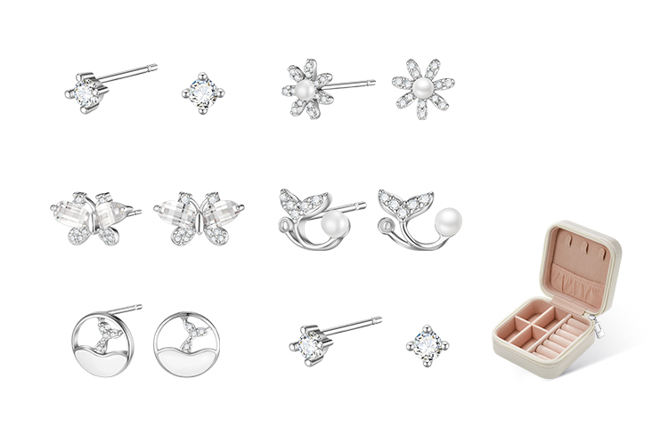 DAISY BEAUTY Серьги-гвоздики из стерлингового серебра 925 пробы S925
DAISY BEAUTY Серьги-гвоздики из стерлингового серебра 925 пробы S925