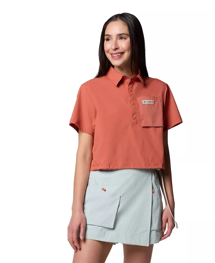 Женский укороченный топ с коротким рукавом Cove Beach Columbia, красный
Женский укороченный топ с коротким рукавом Cove Beach Columbia, красный