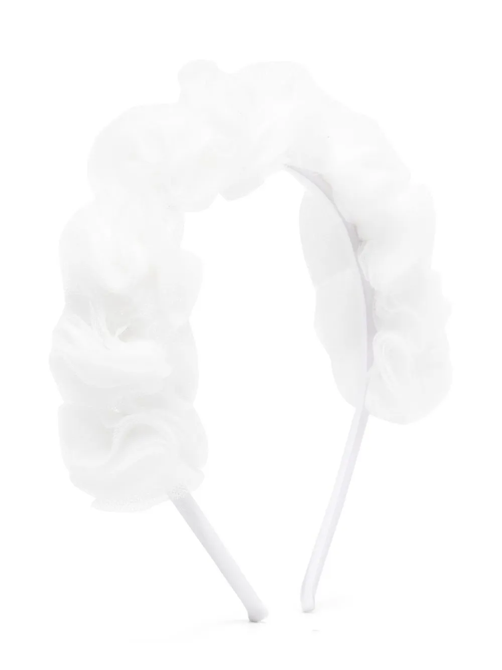 Ободок с оборками Il Gufo, белый
Ободок с оборками Il Gufo, белый