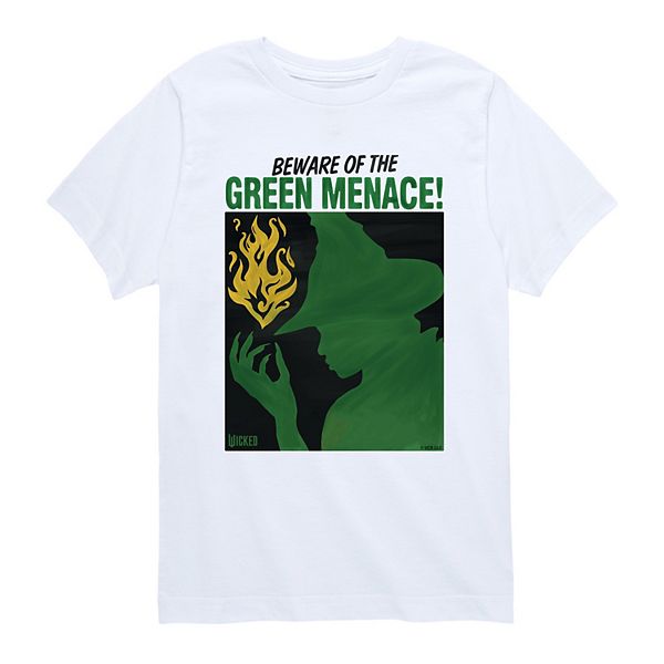 Футболка с принтом Wicked for good beware of the green menace! для мальчиков Licensed Character, White
Футболка с принтом Wicked for good beware of the green menace! для мальчиков Licensed Character, White