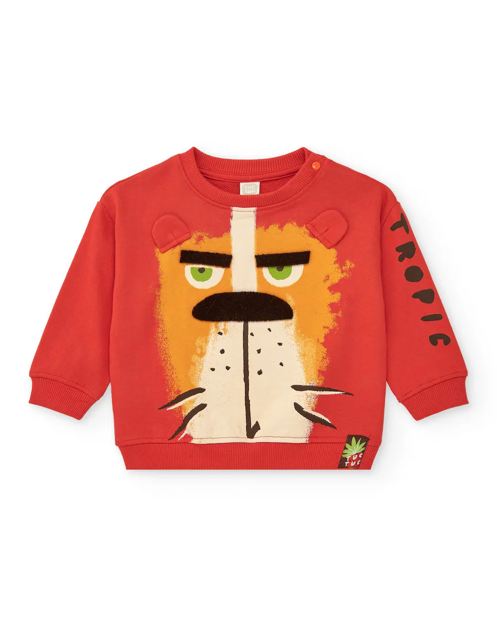 Толстовка для мальчика с 3D львом и ушками Tuc tuc, красный
Толстовка для мальчика с 3D львом и ушками Tuc tuc, красный