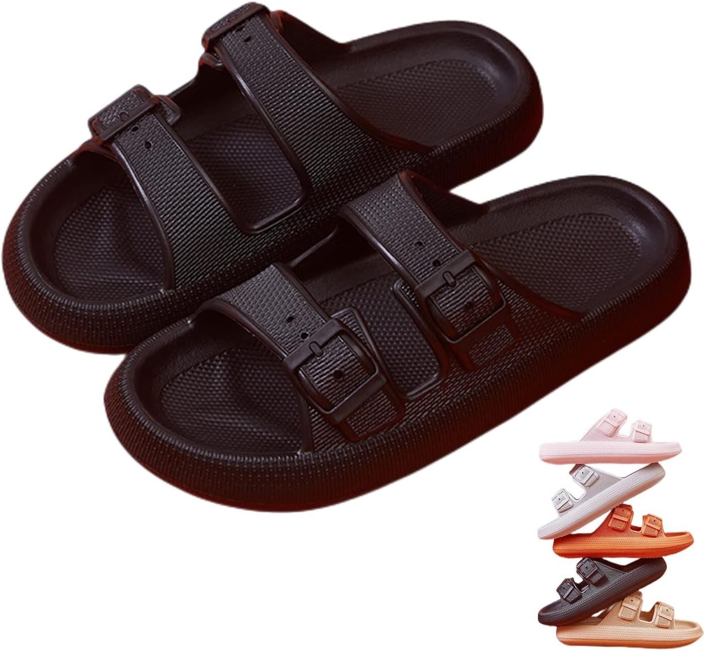 Шлепанцы atcryih 2023, сандалии для женщин и мужчин, регулируемые сандалии с двойной пряжкой, черный
Шлепанцы atcryih 2023, сандалии для женщин и мужчин, регулируемые сандалии с двойной пряжкой, черный