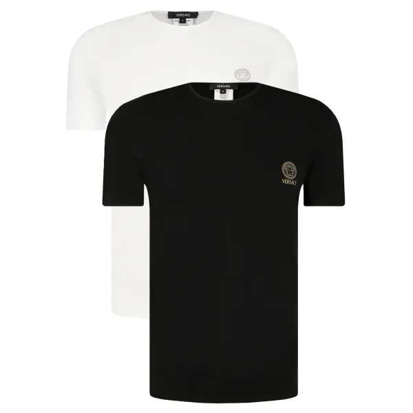 Комплект из двух футболок приталенного кроя Versace, белый
Комплект из двух футболок приталенного кроя Versace, белый
