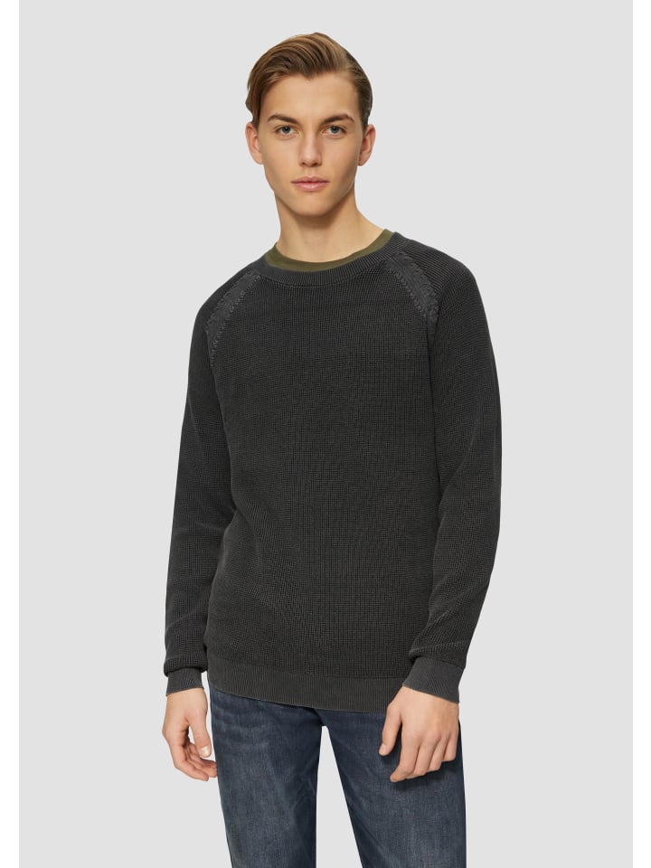 Вязаный свитер QS, черный 
Вязаный свитер QS, черный