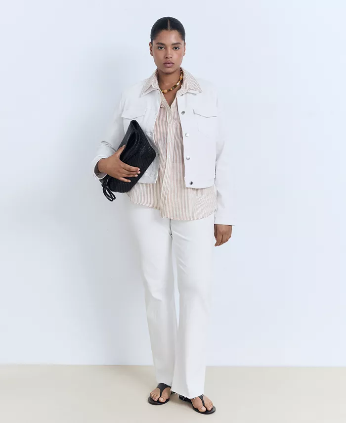 Женская джинсовая куртка с карманами MANGO, белый
Женская джинсовая куртка с карманами MANGO, белый