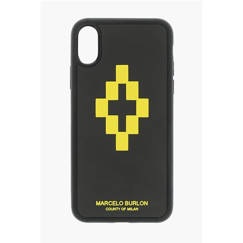 Чехол для iPhone XS с тиснением и принтом CROSS 3D Marcelo Burlon, Black
Чехол для iPhone XS с тиснением и принтом CROSS 3D Marcelo Burlon, Black
