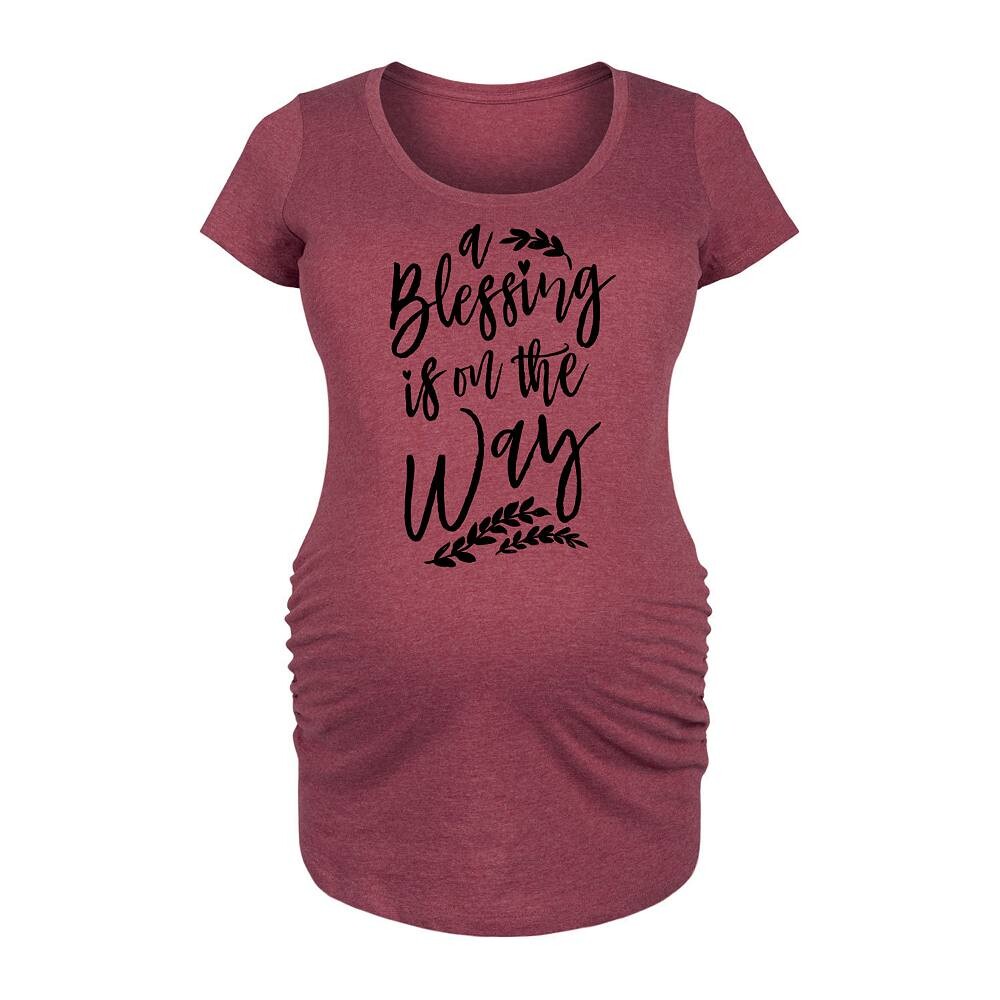 Футболка с рисунком «Благословение уже в пути» для беременных Licensed Character, цвет Heather Red
Футболка с рисунком «Благословение уже в пути» для беременных Licensed Character, цвет Heather Red