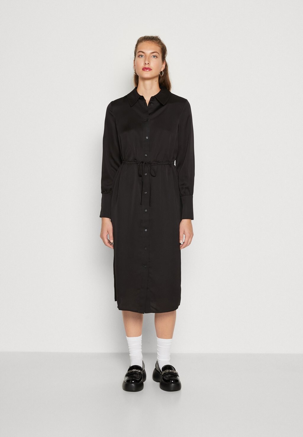 Платье-рубашка VILA, черный
Платье-рубашка VILA, черный