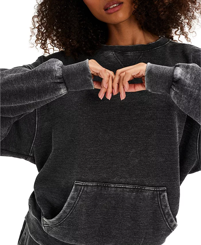Женская свободная толстовка с длинным рукавом Free People, черный
Женская свободная толстовка с длинным рукавом Free People, черный