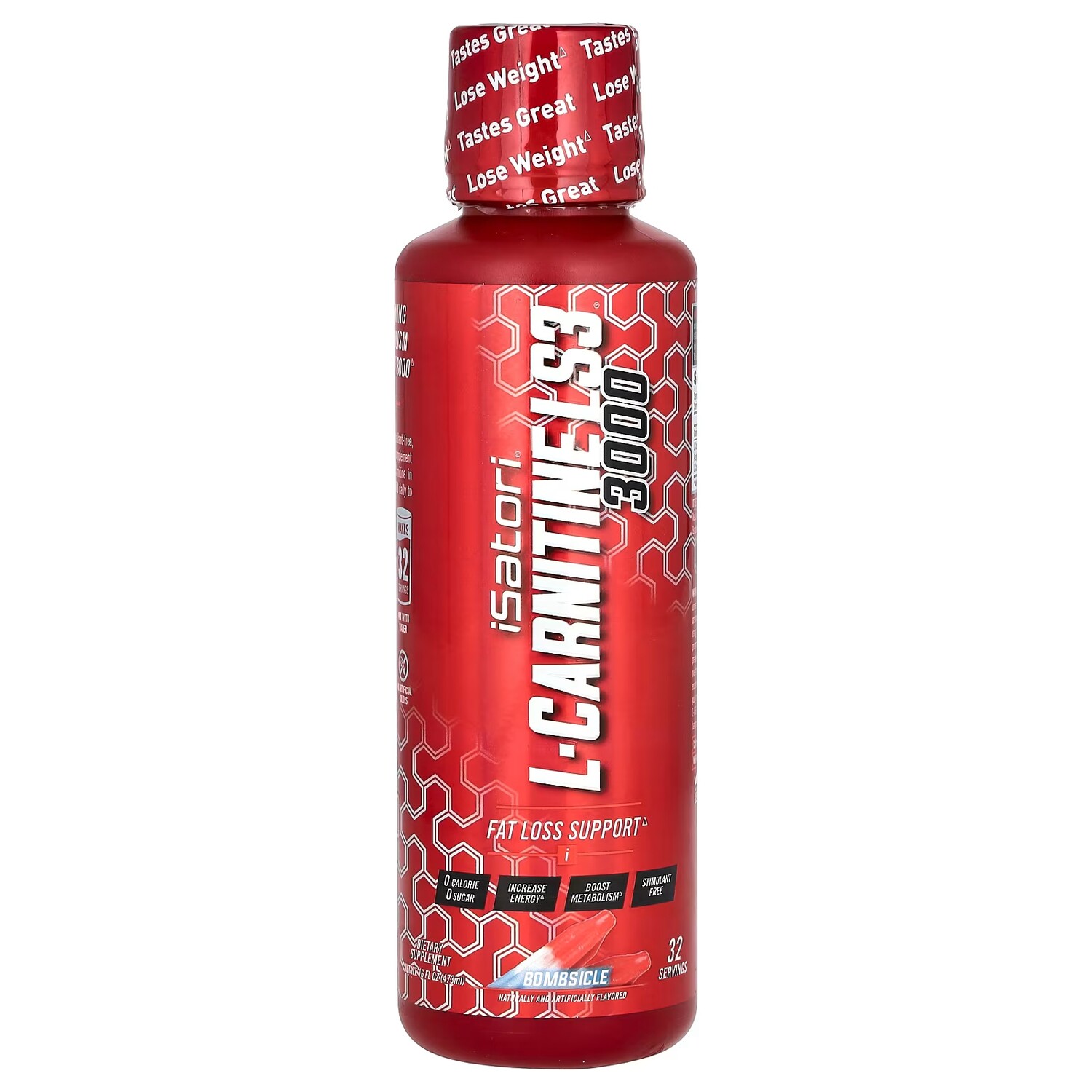 Isatori L-Carnitine LS3 3000 Bombsicle 16 жидких унций (473 мл)
Isatori L-Carnitine LS3 3000 Bombsicle 16 жидких унций (473 мл)