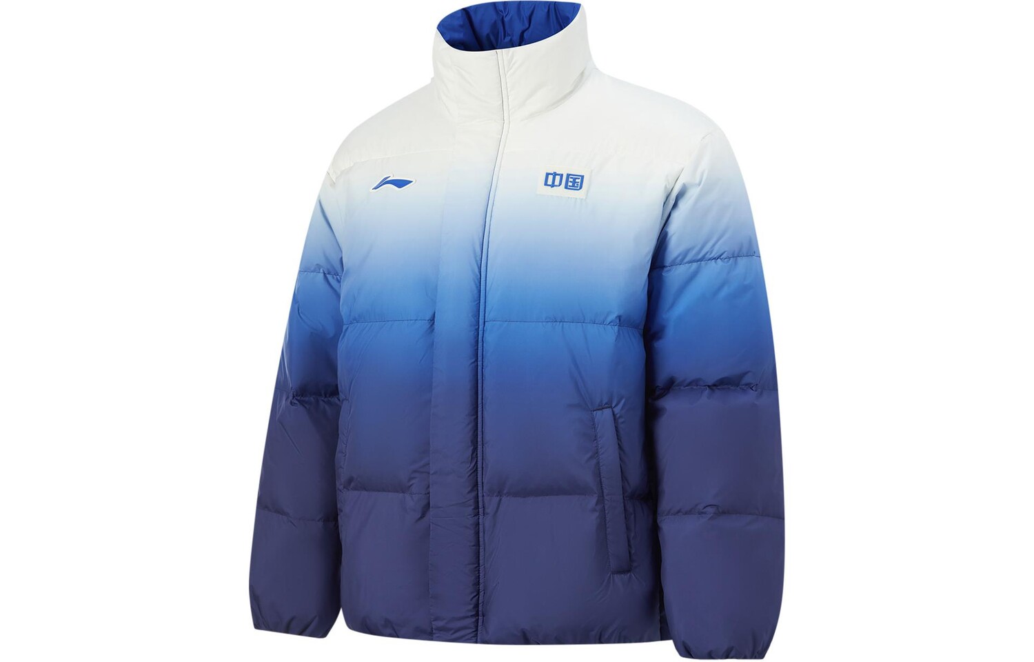 Куртка унисекс белый/синий Lining
Куртка унисекс белый/синий Lining