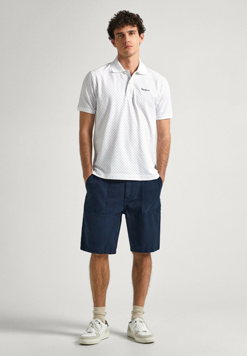 Рубашка-поло Hunter Pepe Jeans, белая
Рубашка-поло Hunter Pepe Jeans, белая