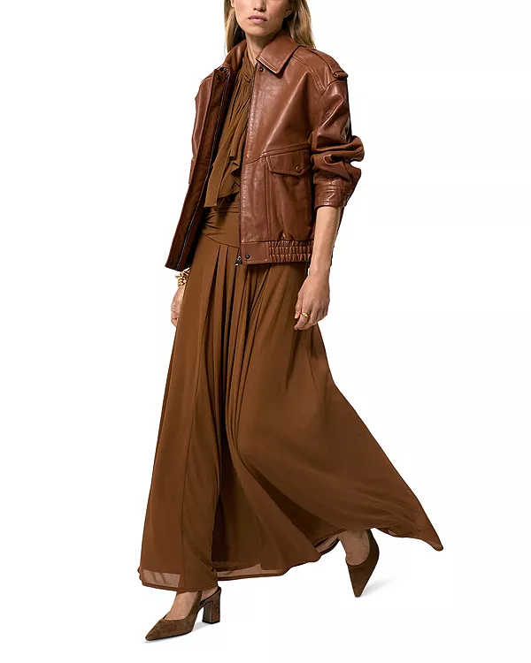 Кожаная куртка Пейтон Reiss, бежевый
Кожаная куртка Пейтон Reiss, бежевый