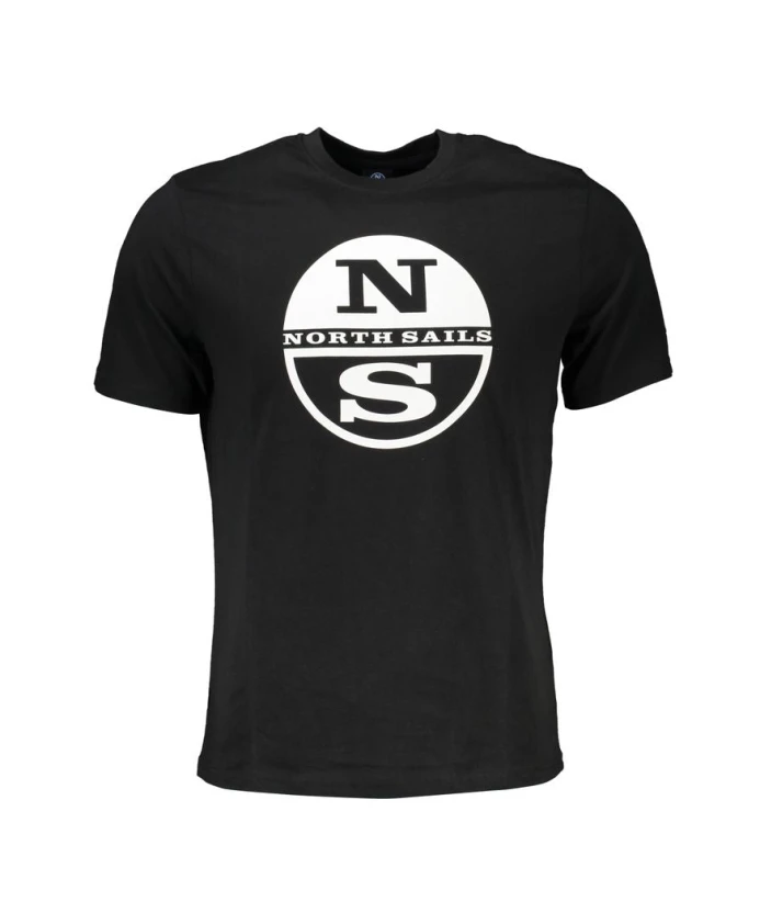 Черная хлопковая футболка с логотипом North Sails, черный
Черная хлопковая футболка с логотипом North Sails, черный