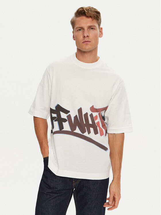 Футболка стандартного кроя Off-White, белый
Футболка стандартного кроя Off-White, белый