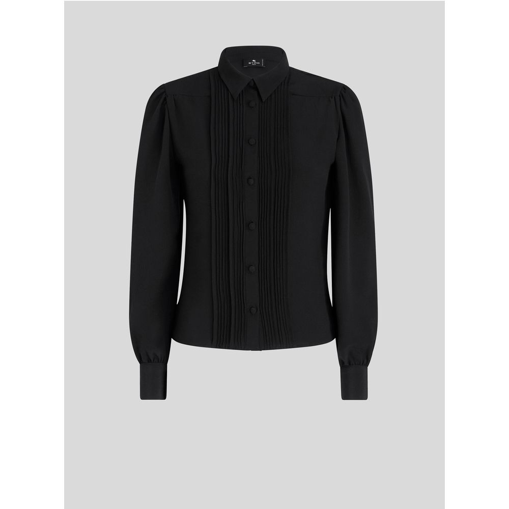 ПЛИССИРОВАННАЯ ШЕЛКОВАЯ РУБАШКА ETRO, черный
ПЛИССИРОВАННАЯ ШЕЛКОВАЯ РУБАШКА ETRO, черный