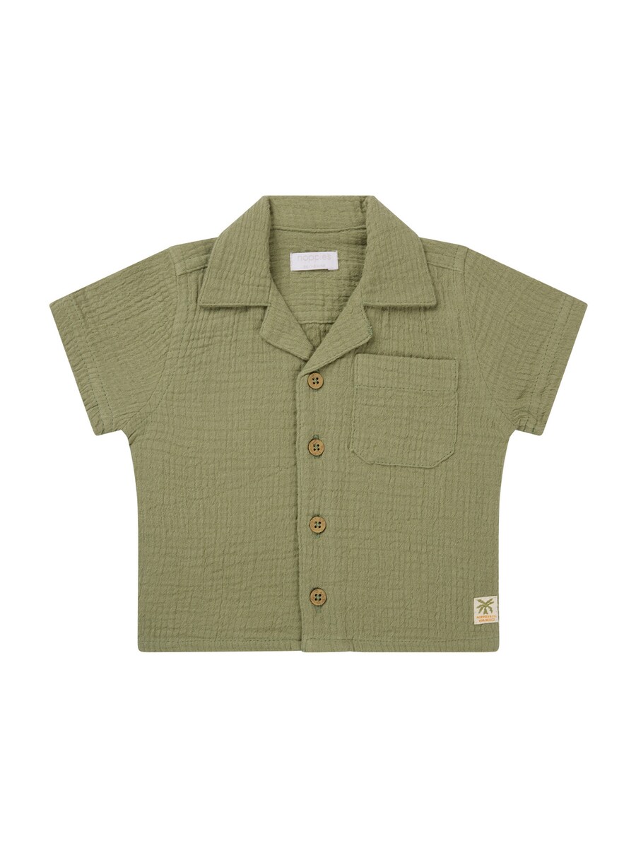 Рубашка на пуговицах классического кроя Noppies Orizaba, оливковый
Рубашка на пуговицах классического кроя Noppies Orizaba, оливковый