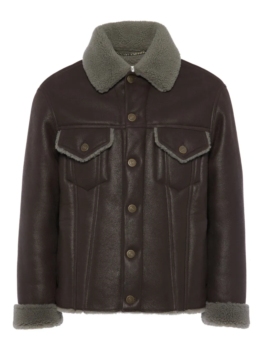 Куртка с меховым воротником Maison Margiela, коричневый
Куртка с меховым воротником Maison Margiela, коричневый