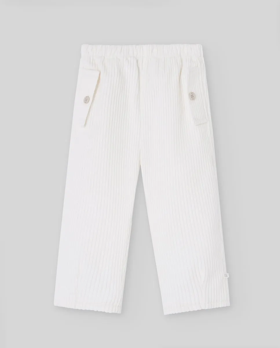 Детские брюки коллекции Deva Paz Rodríguez, белый 
Детские брюки коллекции Deva Paz Rodríguez, белый