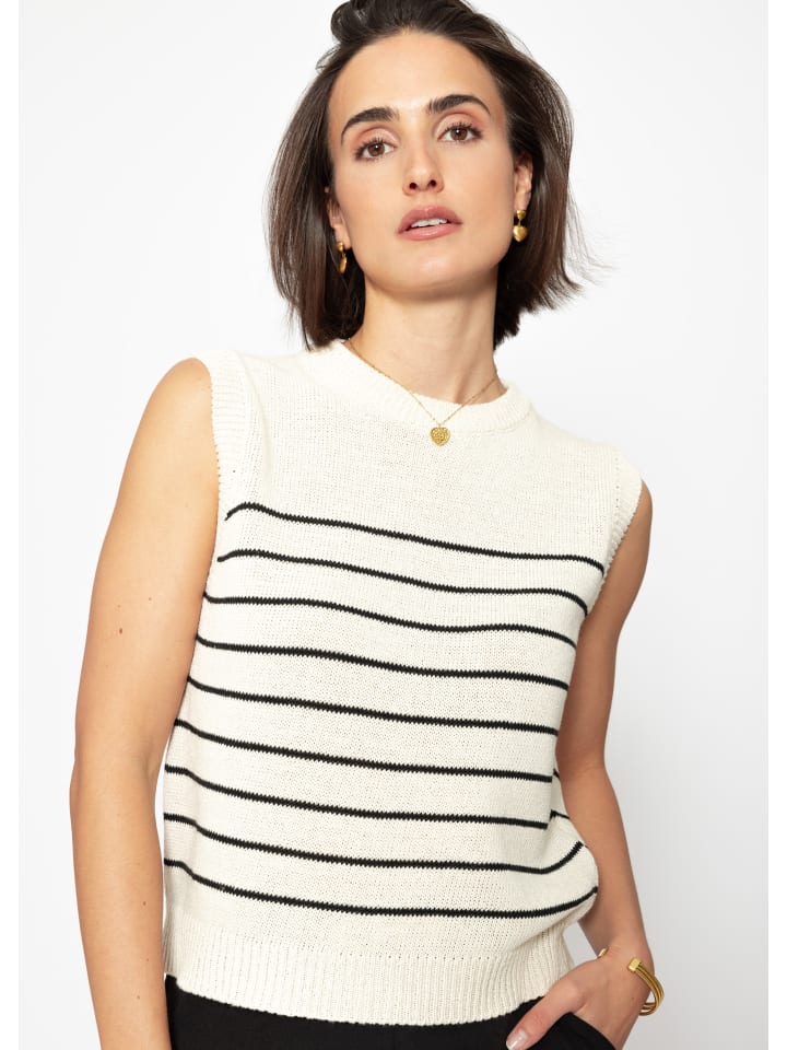 SASSYCLASSY Белый полосатый пуловер
SASSYCLASSY Белый полосатый пуловер